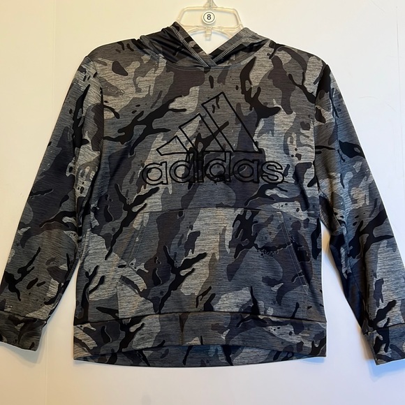adidas Other - Adidas Boys Black and Grey Camo Hoodie